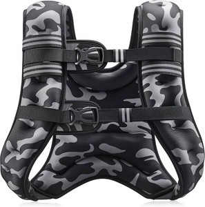 $51 ZELUS Weighted Vest, 6lb8lb12lb16lb20lb25lb30lb Weight Vest with Reflective Stripe for Workout, Strength Training, Running, Fitness, Muscle Building, Weight Loss, Weightlifting