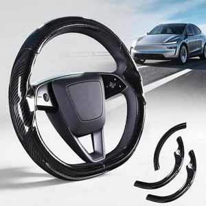 $29 Steering Wheel Cover for Tesla Model Y Juniper (2025- Present) Model 3 Highland (2024- Present), Steering Wheel Accessories for Tesla Model Y Juniper  3 Highland