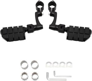 $70 FOVPLUE Motorcycle Highway Footpegs for Harley Touring Softail Dyna Black  Highway Peg for Sportster Honda Kawasaki Suzuki Yamaha Indian Victory w 25-35mm,1,1.25,1.3 Engine GuardsTubing