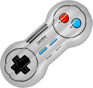 $30 Coconut Outdoor Retro Game Controller Inflatable Float, Giant 6 Foot  Durable long-lasting build, sturdy lounge tube design, colorful decor, colorful decoration for summer parties, ages 8 years