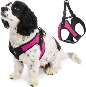 $33 Gooby Escape Free Easy Fit Dog Harness, Step-in, Hot Pink, Medium