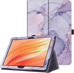 $20 Folio Case Compatible for 10.1 Fire HD 10 Tablet (11th13th Generation, 20212023 Released), Slim Cover with Auto WakeSleep, Lenovo M10 2023 Tab (Purple Marble)