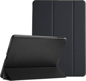 ProCase Smart Case for iPad 9.7 Inch iPad 6th5th Generation 2018 2017(Model A1893 A1954 A1822 A1823), Ultra Slim Lightweight Stand Cover with Translucent Frosted Back -Black