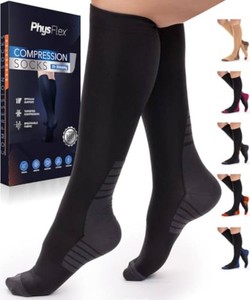 Compression Socks for Women & Men 20-30 mmHg   Circulation Support for Nurses, Travel, Flight, Running & Everyday Wear