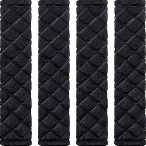 $22 Tatuo 2 Pack Seat Belt Cover Extra Long Soft Pad for Car,19.7 Inch,Black