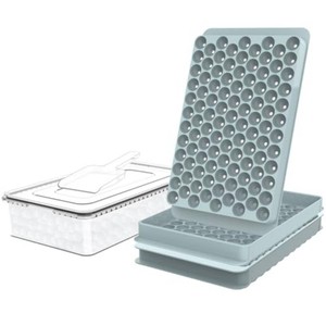 WIBIMEN Mini Ice Cube Trays for Freezer with Lid, 0.55 Pebble Ice