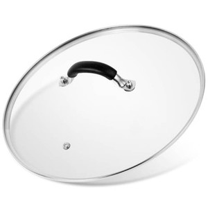 8 Inch Pan Lid - Glass Lid with Stainless Steel Handle for Frying Pan and Pots (8 Lid)