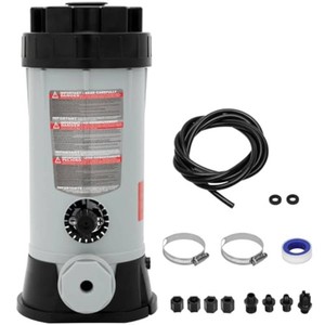 $75 CL220 Offline Chlorinator for Swimming Pool Ponds,Replacement Hayward cl220 Chlorine Feeder,9 lbs Capacity,360   Adjustable Water Flow Knob, Thickened ABS Material