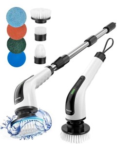 $40 Electric Spin Scrubber, Power Shower Cleaning Brush with Long Handle
