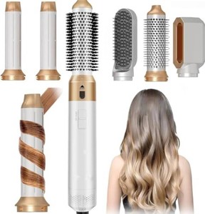 $60 Shark Baby, Hair Dryer Brush 5 in 1, Negative Ion Blow Dryer Brush Set Upgrade Hot Air Brush Air Styler Curling Wrap Air Curler,