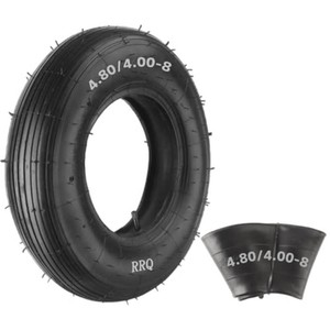 $23 RRQ (1-Set) 4.804.00-8 Tire and Inner Tube Set, Fit 4.00-8 Pneumatic Tire
