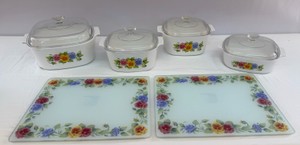 Corningware Wildflower Casserole Dishes & Counter Savers