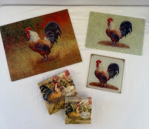 Rooster Counter ProtectorCutting Boards & Napkins