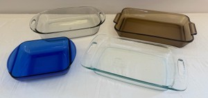 Anchor & Pyrex Glass Cake Pans