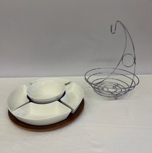 Kitchen Items Appetizer Tray & Fruit BowlStand