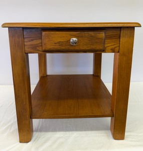 Wood End Table - 22in T x 24in D x 22in W