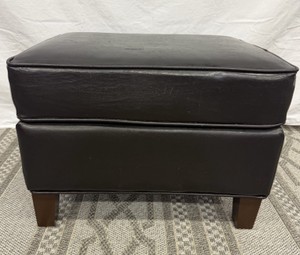 Faux Leather Foot Rest - 15in T x 21in W x 16in D