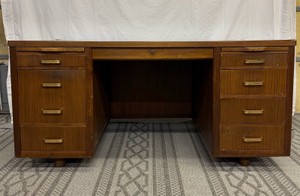 Large Wood Desk with Formica Top - 29in x 60in