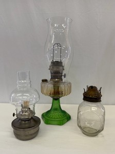 Lot of Three Vintage Oil Lanterns