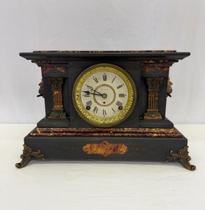 Antique 1900s Seth Thomas Mantel Clock - 11in x 15.5in