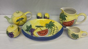 Vintage Hand-Painted Ceramic Colorado Belle BreakfastTea Set