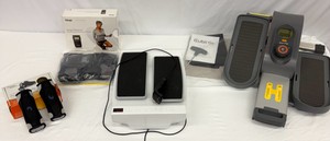 Lot of Exercise Equipment Weight Watcher Weights, Compact Seated Eliptical, LegXercise Machine, Electrical Stimulator