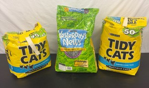 Lot of 3 Bags Kitty Litter (Tidy Cats & Purina)