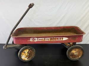 Vintage Coast King Rocket Red Wagon