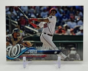 Juan Soto RC 2018 Topps Update Rookie Baseball Card No. US104