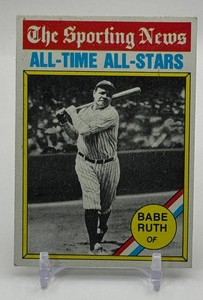 Babe Ruth 1976 Topps All Time All Stars Vintage Baseball Card No. 345