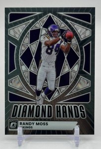 Randy Moss 2025 Donruss Optic Diamond Hands Minnesota Vikings Football Card No. 9