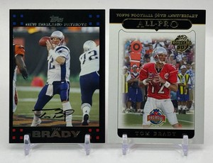 Tom Brady 2-Card Football Card Lot