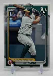Nick Kurtz RC 1st Bowman 2024 Bowman Rookie Baseball Card No. BD-56