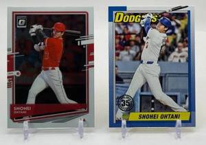Shohei Ohtani 2-Card Baseball Card Lot
