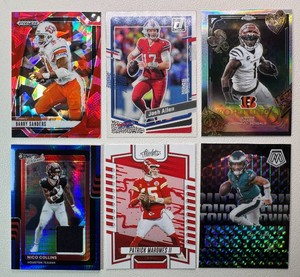 6-Card NFL Superstar Football Card Lot