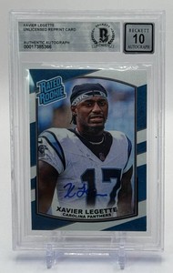 Xavier Legette Custom Card w Authenticated Autograph in Slab Rookie Football Card