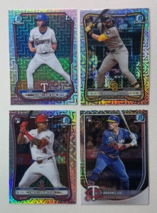 4-Card Mojo Refractor Baseball Card Lot