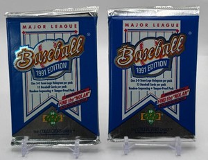 2 Packs of 1991 Upper Deck Baseball Cards (Nolan Ryan Auto Chase)