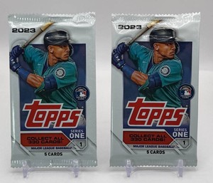 2 Packs of 2023 Topps Series 1 Baseball Cards