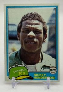 Rickey Henderson 1981 Topps Baseball Card No. 261