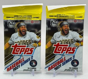 2 Packs of 2021 Topps Series 2 Baseball Cards