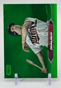 Joe Mauer 2024 Topps Stadium Club Green 199 Minnesota Twins Baseball Card No. 137