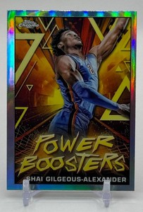 Shai Gilgeous-Alexander 2024 Topps Chrome Power Boosters Insert Basketball Card No. PB-13