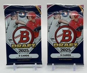 2 Packs of 2025 Bowman Draft Baseball Cards