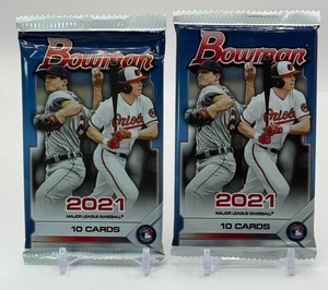 2 Packs of 2021 Bowman Baseball Cards