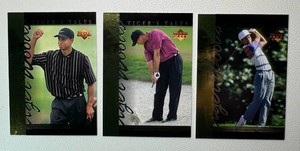 Tiger Woods 3-Card Tigers Tales Rookie Golf Card Lot