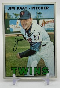 Jim Kaat 1967 Topps Vintage Minnesota Twins Baseball Card No. 300