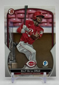 Elly De La Cruz RC 1st Edition 2023 Bowman Rookie Baseball Card No. BPPF-65