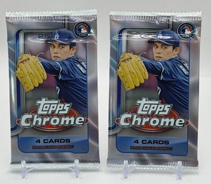 2 Packs of 2025 Topps Chrome Baseball Cards