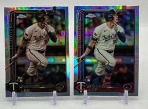 Brooks Lee 2-Card Topps Chrome Minnesota Twins Rookie Baseball Card Lot